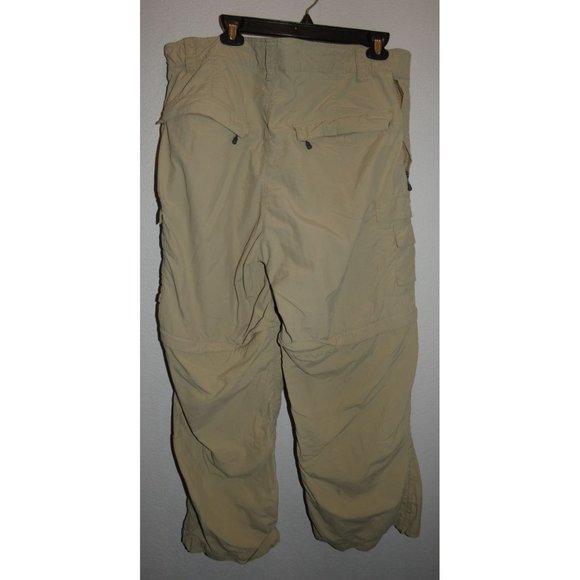 Men's Khaki Hiking Pants with zip off pants legs to create shorts, Aigle Actimum - Picture 4 of 5